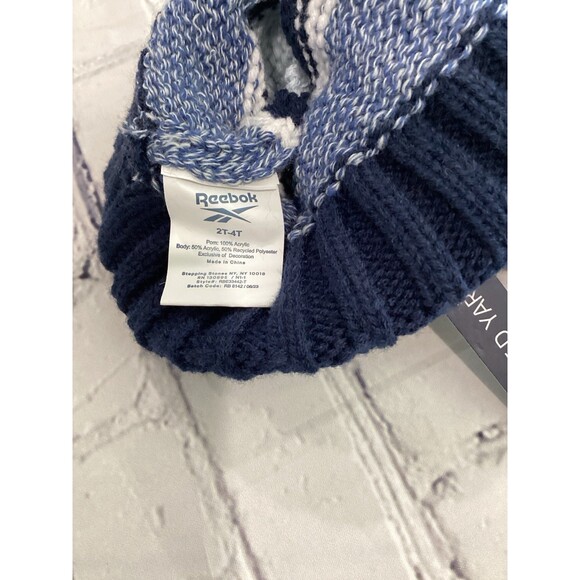 Reebok Beanie Hat Kids Unisex Youth Beanie Size 2T-4T Color Blue Embroidered - Picture 3 of 3
